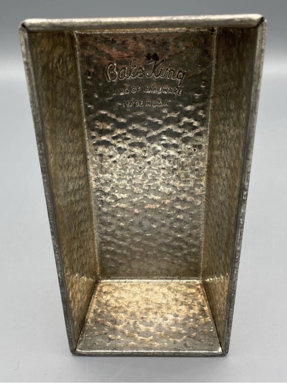 Metal Loaf Pan | Hammered Aluminum | USA Made, MCM Bake King